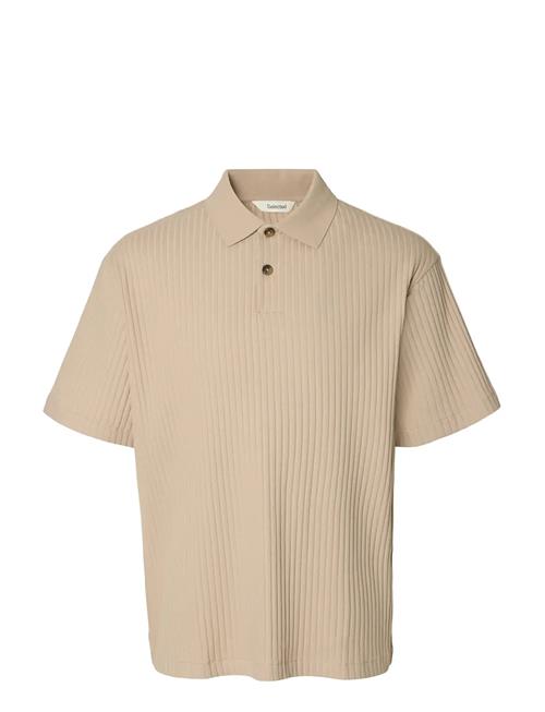 Selected | Slmrelaxsimon Ribbed Ss Polo | XXL