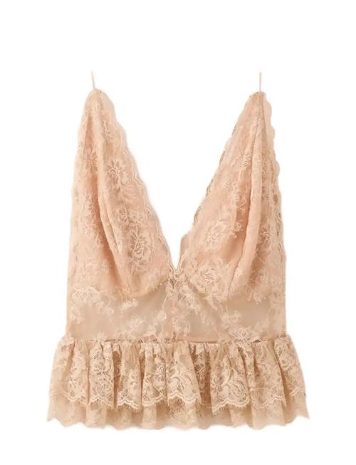 Mango | Ruffles Lace Top | M