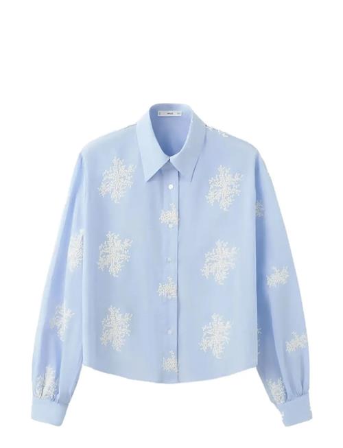 Mango | Floral Embroidered Shirt | XL