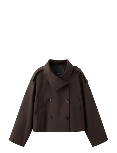 Mango | Funnel Neck Cropped Trench Coat | S