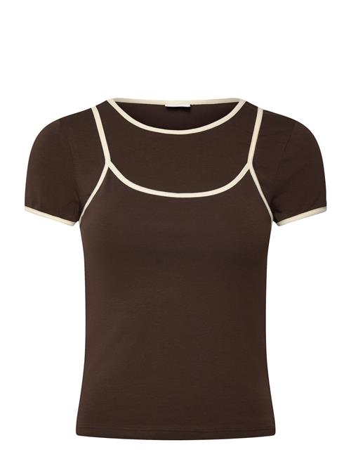 NOISY MAY | Nmkerry S/S Double Layer Top /Tnt14 | S