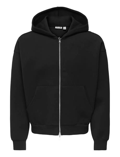 ONLY & SONS | Onsgoyle Boxy Ls Scuba Zip Hoodie Sweat | XS