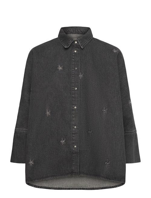 ONLY | Onlgrace 3/4 Flower Emb Dnm Shirt Cro | XL