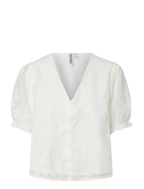 Pieces | Pcmagina Ss V-Neck Top Wvn D2D | M