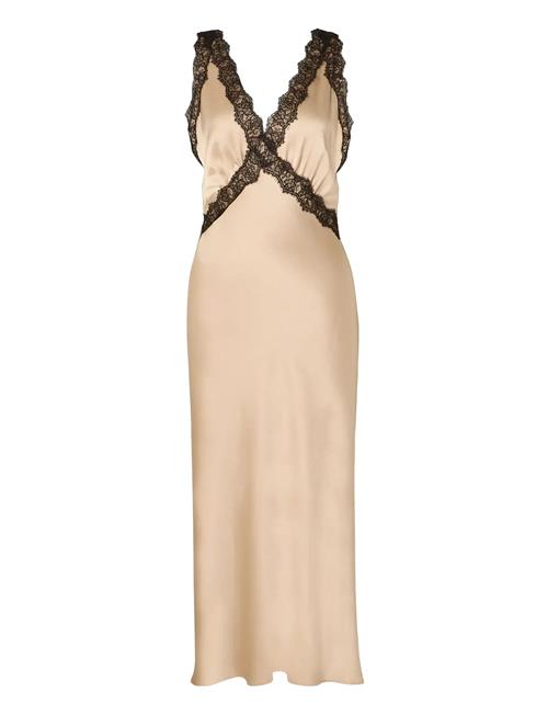 Malina | Shea Lace Detailed Satin Midi Dress | 40