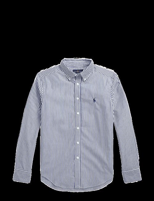 Ralph Lauren Kids | Striped Cotton Poplin Shirt | 150-161