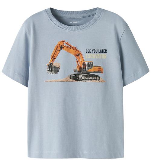Name It T-shirt - NmmVoto - Blue Fog/Excavator
