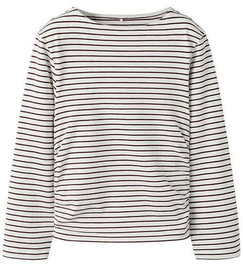 Name it Bluse - NkfSilke - Burgundy/Cloud Dancer