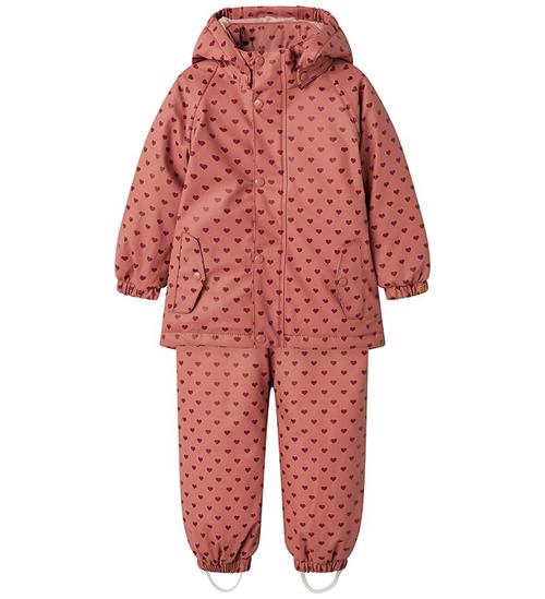 Lil' Atelier Regntøj m. Seler/Vattering - PU - NmfLadry10 - With