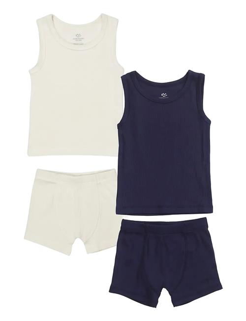 Copenhagen Colors | Rib Jersey 2Pack Tank-Top And Boxershorts | 98