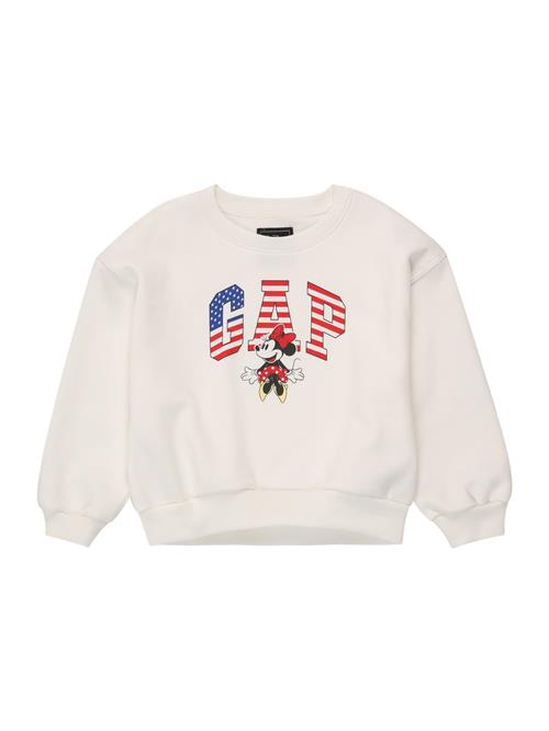GAP Sweatshirt 'MICKEY AMERICANA'  beige / marin / rød / hvid