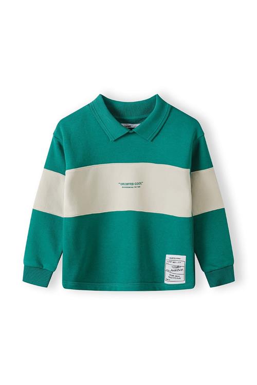MINOTI Sweatshirt  mørkegrøn / uldhvid