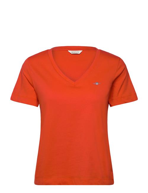GANT | Reg Shield Ss V-Neck T-Shirt | S