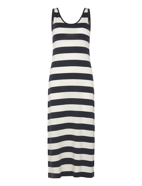 Gant | Striped Fluid Midi Jersey Dress | XXL