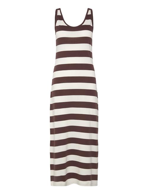 GANT | Striped Fluid Midi Jersey Dress | L