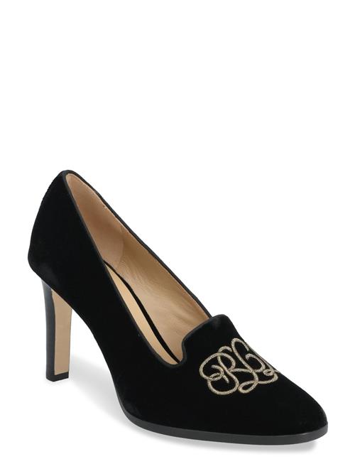 Lauren Ralph Lauren | Corah Embroidered-Logo Velvet Pump | 37