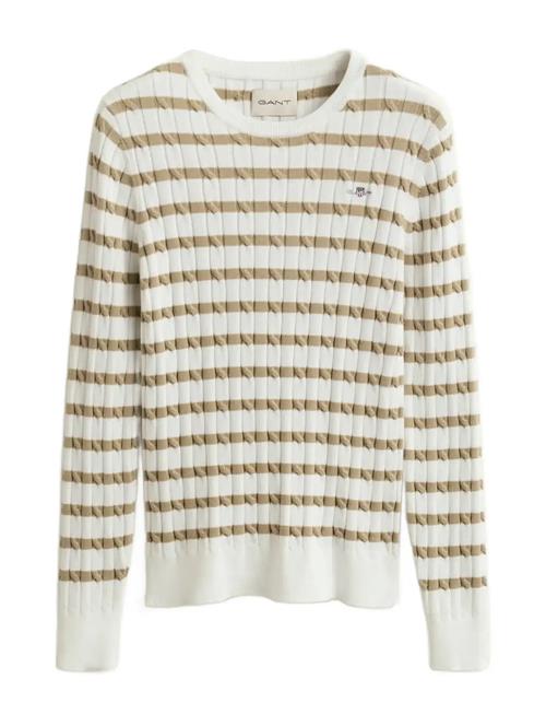 GANT | Stretch Cotton Cable Stripe C-Neck | XL