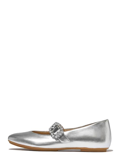FitFlop | Delicato Crystal-Buckle Leather Mary Janes | 39