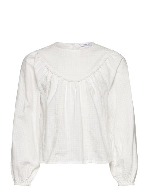 Mango | Blouse With Lace Trim Details | 146