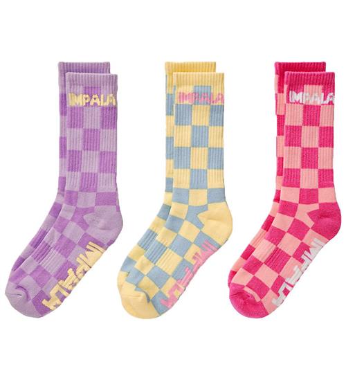 Impala Strømper - Skate Socks - 3-pak - Check