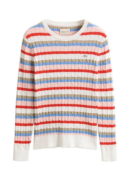 GANT | Stretch Cotton Cable Stripe C-Neck | M