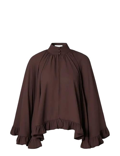 Malina | Esti Chiffon Cape Blouse | M