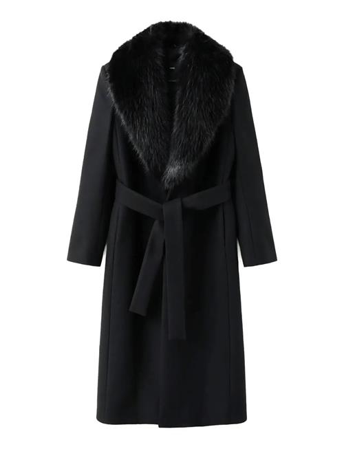 Mango | Manteco Wool Coat With Fur Collar | S