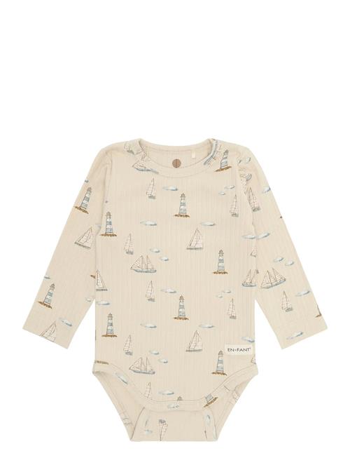 En Fant | Body Ls Rib Aop | 86