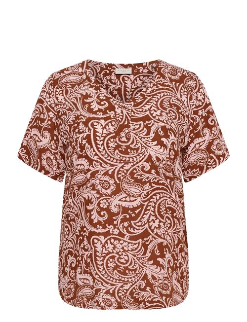 Kaffe Curve | Kcami Ss Blouse Printed | 48