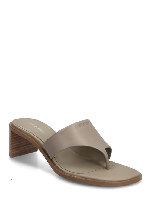 Calvin Klein | Block Heel Sndl Thong Lth | 37
