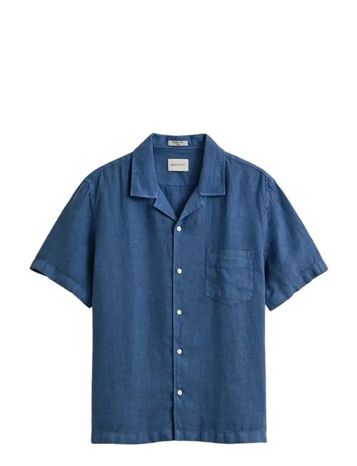 GANT | Reg Gmnt Dyed Linen Ss Camp Shirt | XXXL