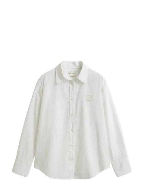 GANT | Rel Stripe Ctn Embr Chest Shirt | 38