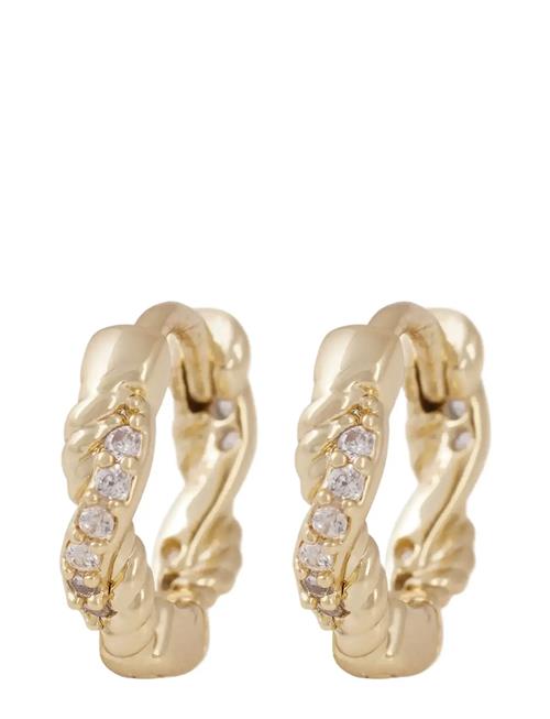 SNÖ of Sweden | Twist Small Ring Ear G/Clear - Onesize | ONE SIZE
