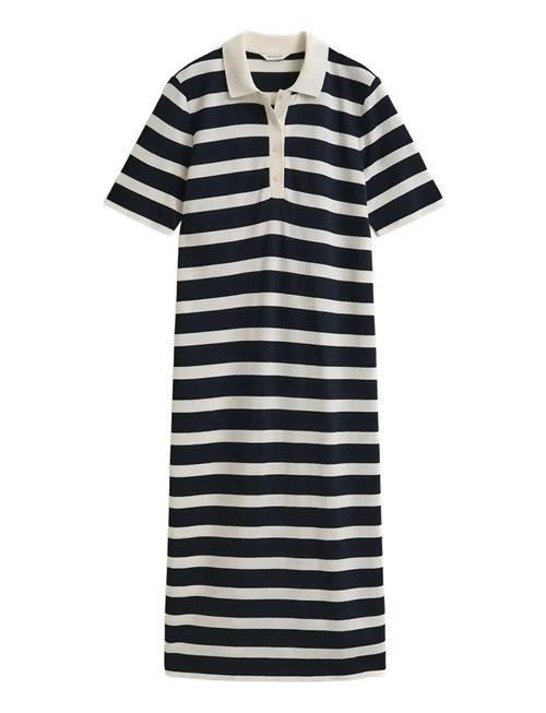 GANT | Reg Striped Ss Polo Dress | M