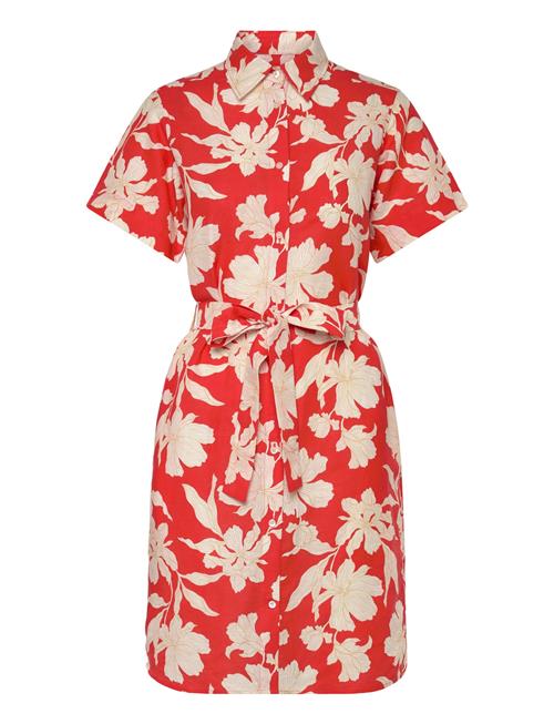 GANT | Floral Print Linen Ss Shirt Dress | 44