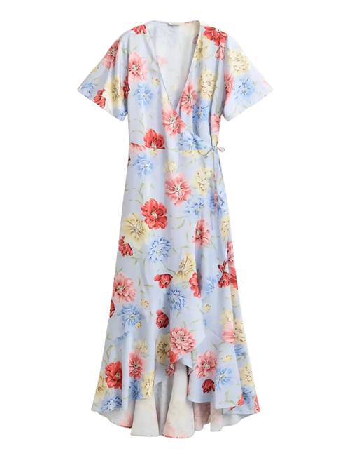 GANT | Floral Print Wrap Ss Frill Dress | 42