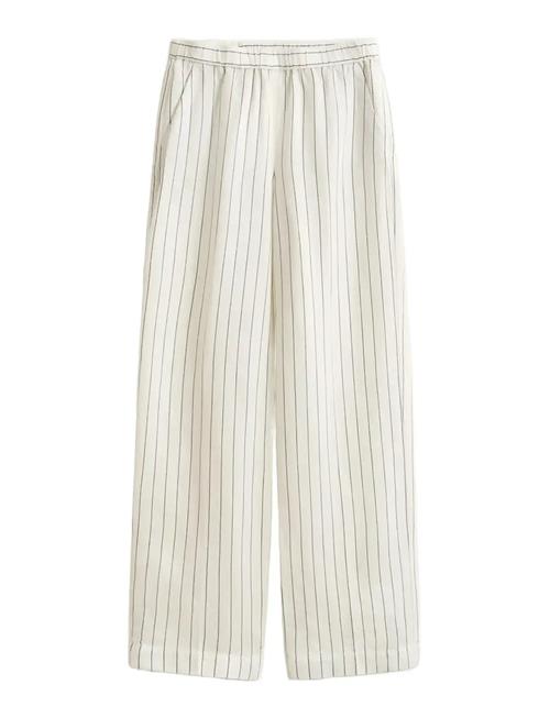 GANT | Striped Linen Blend Pull On Pants | 42