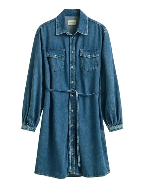 GANT | Denim Volume Sleeve Shirt Dress | 44