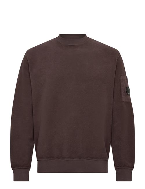 C.P. Company | Brushed & Emerized Diagonal Fleece Crew Neck Sweatshirt | S