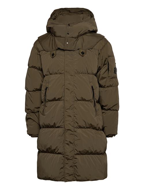 C.P. Company | Nycra-R Buttoned Hood Long Down Jacket | L