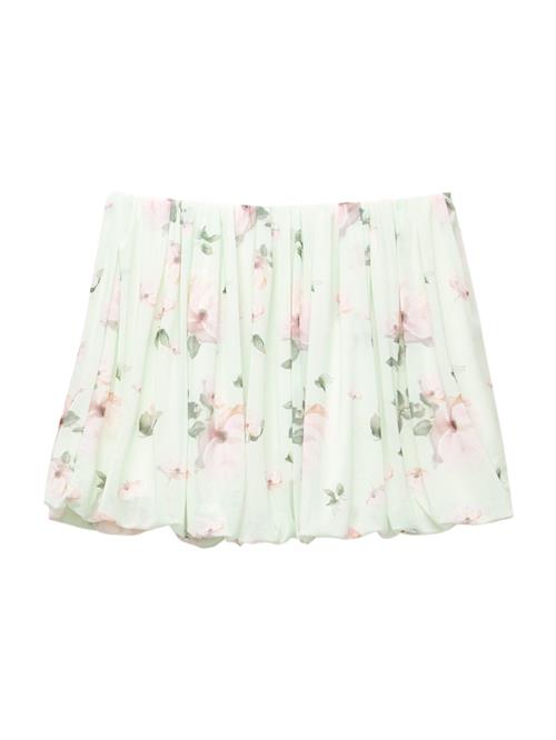 Pull&Bear Nederdel  grøn / mint / lyserød