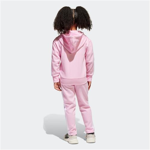 ADIDAS SPORTSWEAR Træningsdragt 'Essentials Tiberio'  lyserød / hvid
