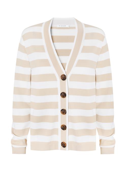 TATUUM Cardigan 'Malio'  beige / hvid