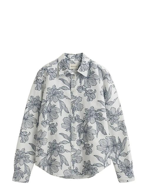 GANT | Reg Floral Print Linen Shirt | 38