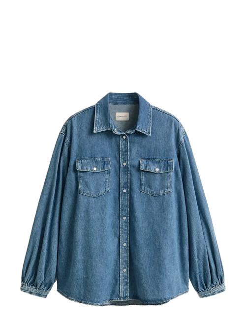 GANT | Denim Volume Sleeve Shirt | 38