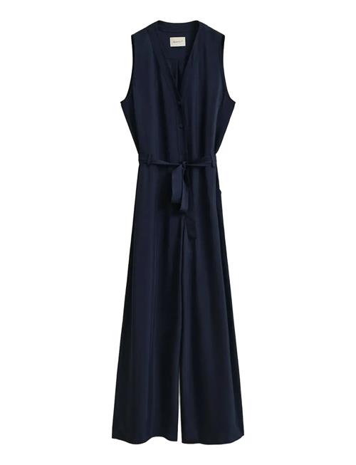 GANT | Fluid Twill Belted Jumpsuit | 42