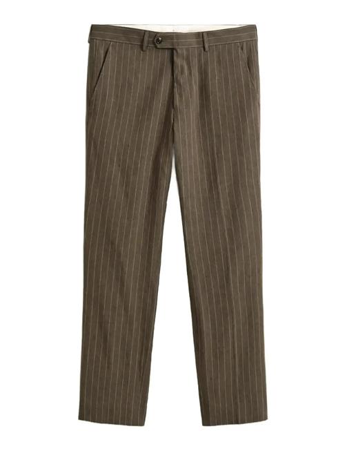 GANT | Cot / Linen Pinstripe Suit Pants | 52