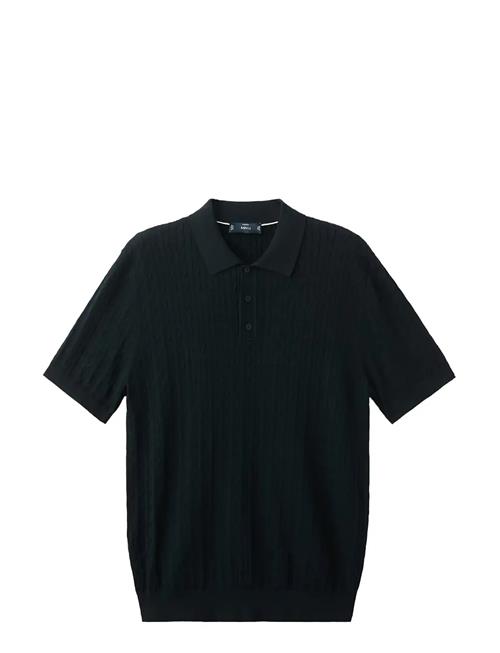 Mango | 100 Cotton Braided Knitted Polo Shirt | XXL
