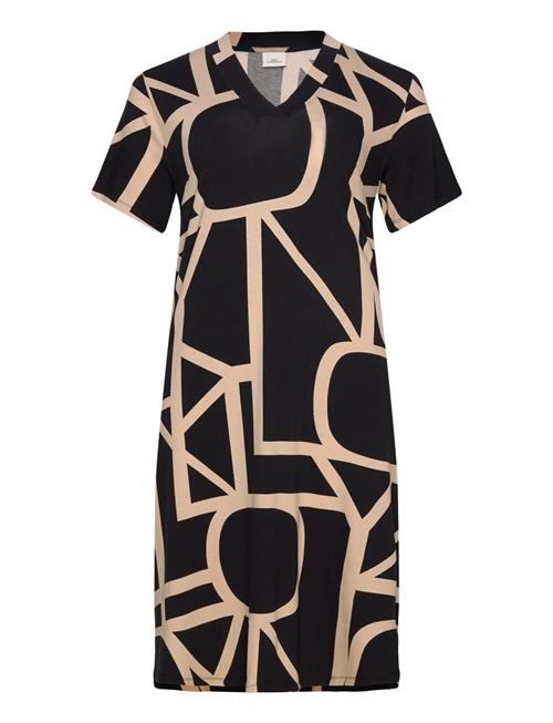 ONLY Carmakoma | Carfyrla S/S V-Neck Blk Aop Dress Noos | 50-52