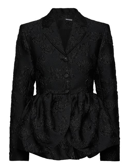 ROTATE | Jacquard Draped Blazer | 36